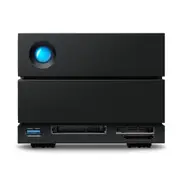 LACIE 2BIG DOCK V2 28TB External Storage - USB-C & Thunderbolt 3, 550MB/s Transfer Speed, Dual DisplayPort, Card Reader, 5-Year Warranty (STLG28000400)