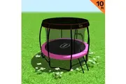 Kahuna Trampoline 10 ft with Roof - Pink