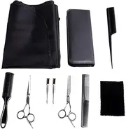 1 Set Hairdressing Tool Barber Accessories Teeth Cut Scissors Hair Cutting Scissor Flat Cut Black