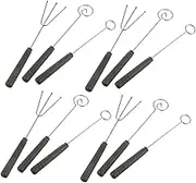 Generic 4 Sets Stainless Steel Fondue Fork Set Versatile Chocolate and Cheese Dipping Tools for DIY Food Styling at Parties and Gatherings Candy Forks for Jams and Desserts