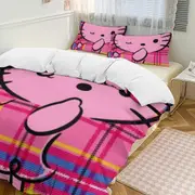 v892 Hello Kitty 3-Piece Twin Bed Set - Includes 1 Single Comforter And 2 Pillowcases Bedding - Fade Resistant Microfiber - Hello Kitty io892