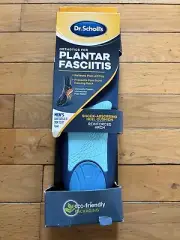 Dr Scholl’s Plantar Fasciitis Insoles. Mens Size 8–13 New Shock Absorbing Heel