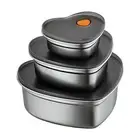 350/900/1900ml Food Container Leak-proof Meal Prep Food Grade Lunch Box Portable