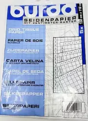 burdastyle Tissue Paper with Centimetre Grid, One Size, Blue