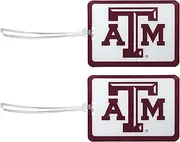 Siskiyou Sports NCAA Texas A&M Aggies Vinyl Luggage Tag, 2pk One Size, Team Colors