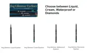 AVON fmg Glimmer Liquid / Cream / Waterproof / Diamonds Eyeliner/Eye liner - NEW