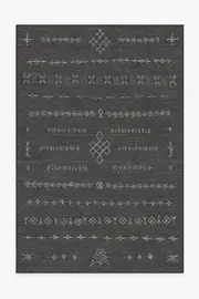 185' x 275' | Machine Washable Runner Rug | Kid & Pet Friendly | Indoor Rug | Astrid Soft Black Rug | Ruggable