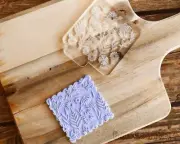 Spring Lovely Flowers Trees Grass Meadow - Embosser Stamp for cookies, Cake