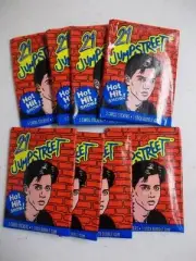 1987 Topps 21 Jump Street Unopened Wax 8 Pack Lot Johnny Depp