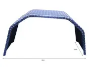 SINGLE 11 INCH MUDGUARD - 4 FOLD - CHECKER PLATE - SUIT 15/16 IN WHEELS Trailer
