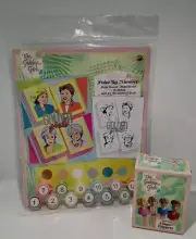 The Golden Girls Paint By Number Art Set AND Golden Girls Finger Puppets New