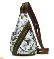 KL928 Canvas Sling Bag - Small Crossbody Backpack Shoulder Casual Daypack...