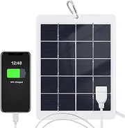 5 W solars Phone Charger - Fast solars Bank | Quick Charge Panel for Outdoor, Compact Outdoor Charger for Camping, Hiking and Rv Trips, USB Charger for Led Lights and Mobile Devices