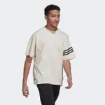 【ADIDAS 愛迪達】上衣 男款 短袖上衣 運動 三葉草 國際碼 NEW C TEE 白 HM1874