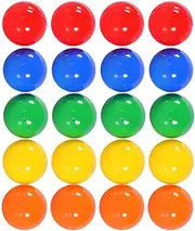 4CM Hollow Bingo Lotto Game Ball 50pcs Plastic Colorful Balls Raffle Balls Table Activity Balls Fillable Easter Egg Toy Vending Machine Capsules