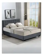 [Levede] Double Size Gas Lift Bed Frame in Dark Grey