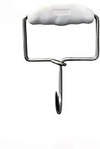 Butchers Hook Stainless Steel Square Boning Hook with Moulded Grip (White)