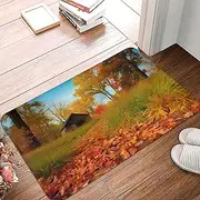 Gallery for Fall Door Mat Welcome Mats Outdoor Indoor Non-Slip Doormat for Entryway Floor Mat Washable Entry Rug Absorbent Area Rug for Bathroom Flannel Bath Mat 16 x 24 Inch