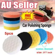 5x 7" Car Polishing Pads Polisher Clean Auto Drill Sponge Buffer Waxing Buffing