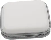 Yardenfun DVD Case Slot CD Holder Storage Pouch DVD Organizer with Sliding Lock Portable Media Storage for Home Travel and Car Workmanship Space Saving Design