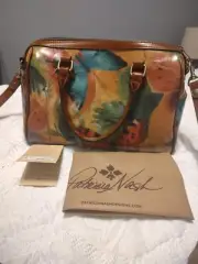 Patricia Nash Skye Watercolor Butterfly Satchel Handbag NWT