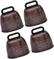 BIUDECO Small Noisy Cow Bells Pet Collar Accessories Rustic Sheep Bell Craft Bells Iron Cattle Bells for Dogs Cats Farm Dec