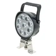 Ignite LED Round Work Lamp Spot Beam with Handle & Switch - IWL9654S