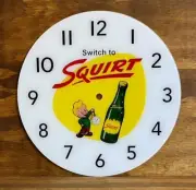 14-3/8" Squirt Round Glass Replacement Clock Face for Pam Clock FREE SHIP