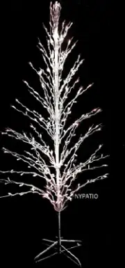 6 FT Lighted Cascade Outdoor Christmas Tree White Lights New