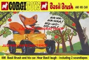 Corgi Toys 808 Basil Brush Car A3 Size Poster Leaflet Shop Display Sign