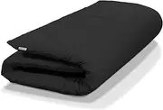 Native Nest Japanese Futon Floor Mattress - Medium Firm Futon Mattress for Sleeping - Shikibuton - Foldable and Portable Japanese Bed (Black, Queen)