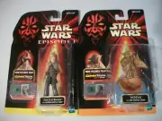 Star Wars Episode 1 JAR JAR BINKS & YODA w/Jedi Chair CommTech Talking Figures