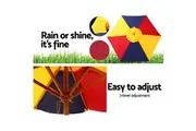 Keezi Kids Wooden Picnic Table Set with Umbrella