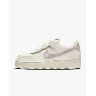 【NIKE 耐吉】休閒鞋 運動鞋 W AF1 SHADOW 女鞋 粉紫白(DZ1847104)