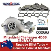 Billet Turbo+Genuine Manifold, Gasket & Stud Kit For Mitsubishi Challenger 2.5L (for: Mitsubishi)