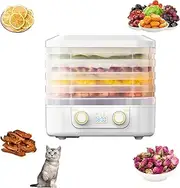 Food Dehydrator, Food Dryer Machine with 5 Tray, 160W Freeze Dryer Machine with Digital Timer and Temperature Control, Household Fruits Dryer, Candy And Snack Dryer for Fruit Meat Vegetables