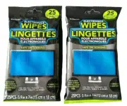 2pks Of Electronic Cleaning 25 Count Each LCD Screen Monitor TV Laptops Tablet