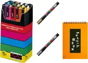 Uni-Posca Paint Marker Pen SPECIAL SET (B-Set) Mitsubishi Pencil Uni Posca Po...