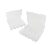 Sewing Machine Bobbins Box, 2Pack 36 Slots Empty Bobbins Spools Box, Sewing C...