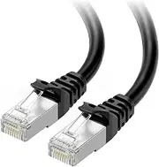 Cable Matters 10Gbps Snagless Long Cat 6A Ethernet Cable - 15m, SSTP/SFTP Shielded Ethernet Cable, Black
