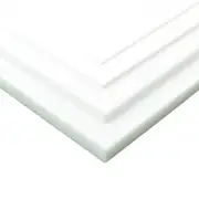 BuyPlastic White (Natural) Teflon PTFE Virgin Plastic Sheet 1/4" x 6" x 36"