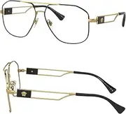 [Versace] VE1287 Non-Polarized Glasses for Men - Metal Frame with Temples, eShades Eyewear Kit Included
