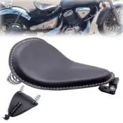 Motorcycle Spring Solo Seat 3"bracket Black For Harley Sportster Chopper Bobber