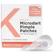 8 Count Pimple Patches for Face - Fast-Acting Microdarts for Deep Zits