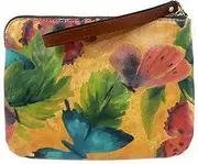 [Patricia Nash] Leather Cassini Wristlet, Watercolor Butterfly, Watercolor Butterfly