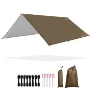 Yescom 10x10FT Camping Tent Tarp Hammock Rain Fly Waterproof Hiking Shelter
