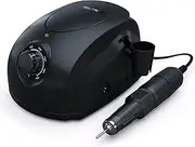 Semilac Professional Black Electric Nail File Drill 65W 35000Rpm Vibration Free with Foot Pedal Perfect for Manicure, Pedicure, Safe Removal of Gel & Acrylic Nails & Hard Skin