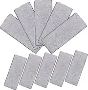 Healvian 10pcs Microfiber Mop Pads Reusable Cleaning Mop Cloths for Wet and Dry Mopping Compatible with Floor Mops for Household Cleaning