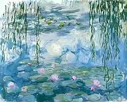 DIY 5D Diamond Painting Kits - Monet's Famous Painting Water Lily Painting with Diamonds Arts for Adults Full Drill Canvas Picture for Home Wall Decor 30x40cm(11.8x15.7 Inches)