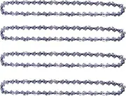 8 Inch Chainsaw Chain Replacement, 45 Drive Links .043" Gauge 1/4" LP Pitch Low-Kickback Fits Prunarbo PR-E8 8Inch Mini Electric Hand Saw Cordless for Wood Cutting Trimming Gardening Tool (Chain-4pcs)